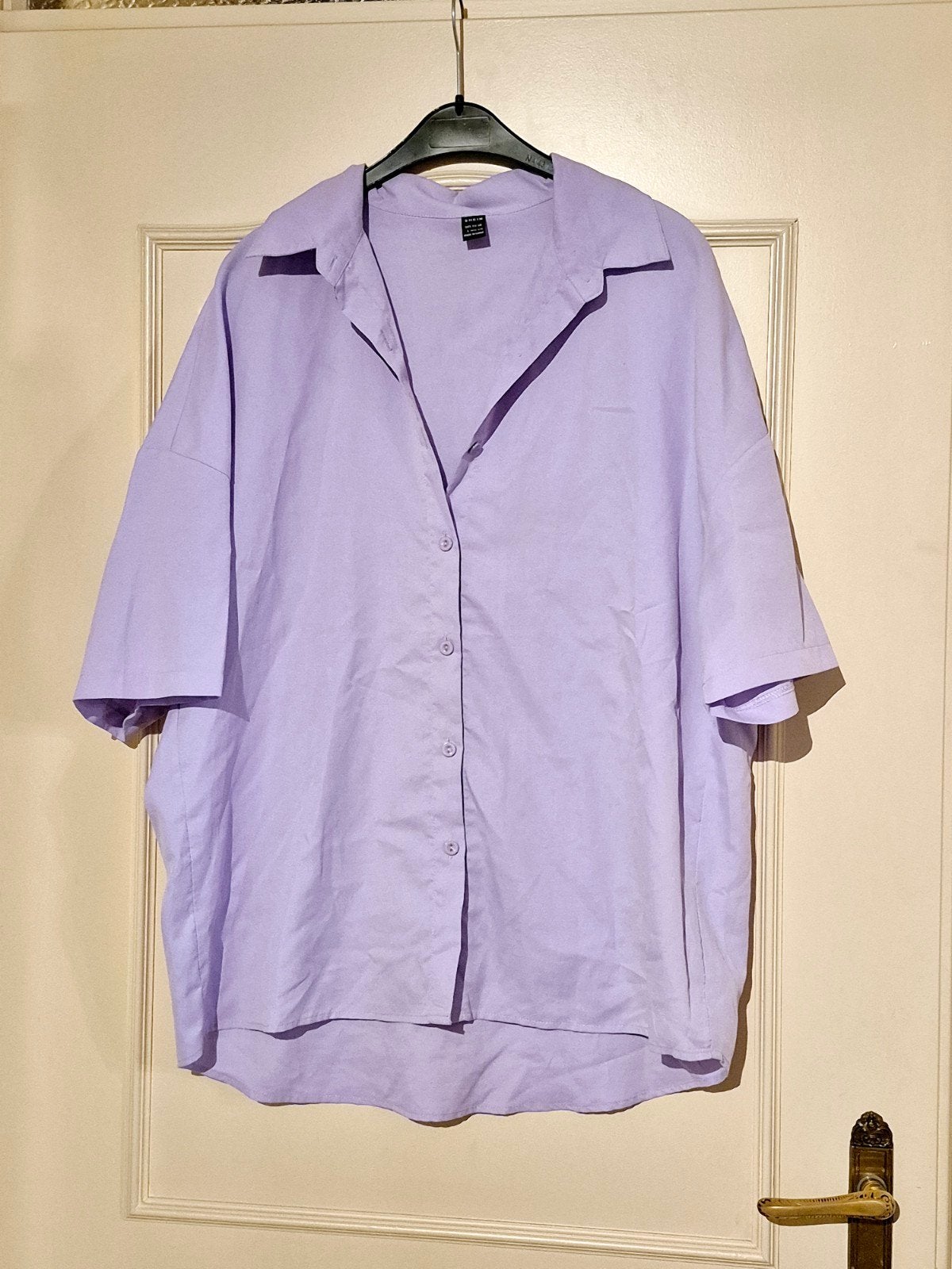 Lila blouse met korte mouwen van SHEIN, maat L, Paars, Maat 42/44 (L), Ophalen of Verzenden, Zo goed als nieuw