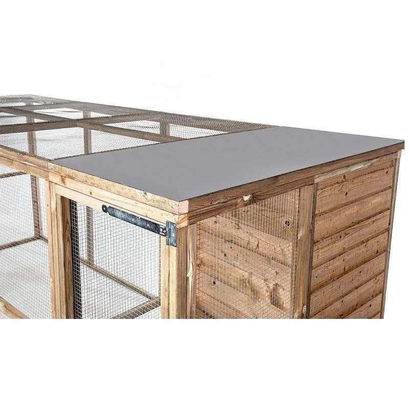 Houten Volière met nachthok Iris, Ophalen of Verzenden, Nieuw, Hout, Volière