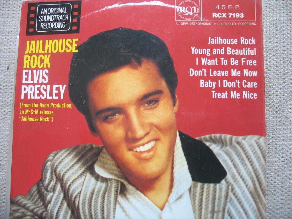 Elvis Presley - Jailhouse rock (+ 5 e.p.), Cd's en Dvd's, Gebruikt, 7 inch, Ophalen of Verzenden, Pop