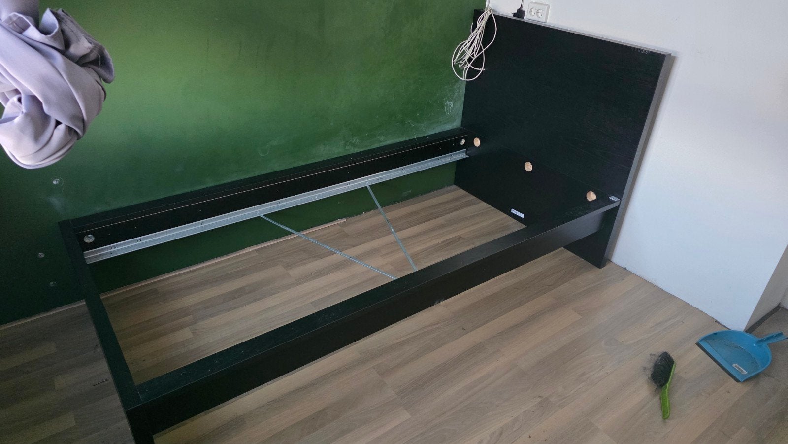 Malm bed 90180, Ophalen, Gebruikt, Eenpersoons, Wit