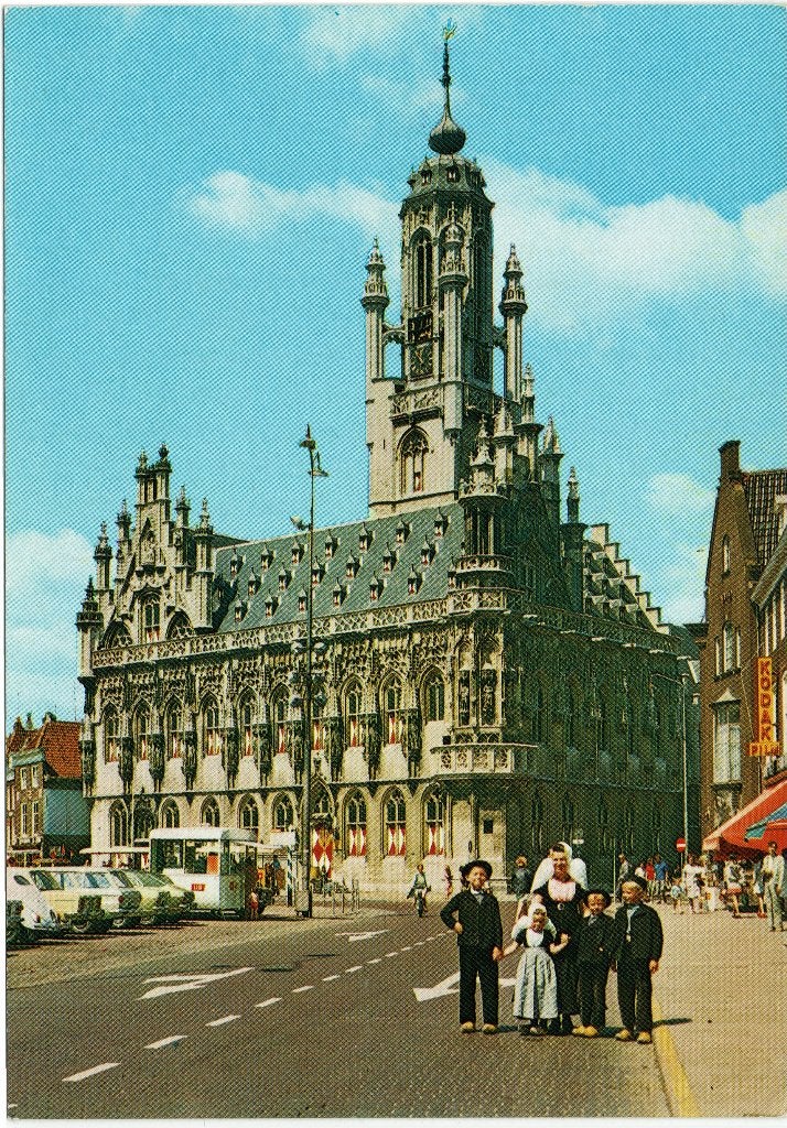 Middelburg – Stadhuis., Ophalen of Verzenden, 1960 tot 1980, Ongelopen, Zeeland