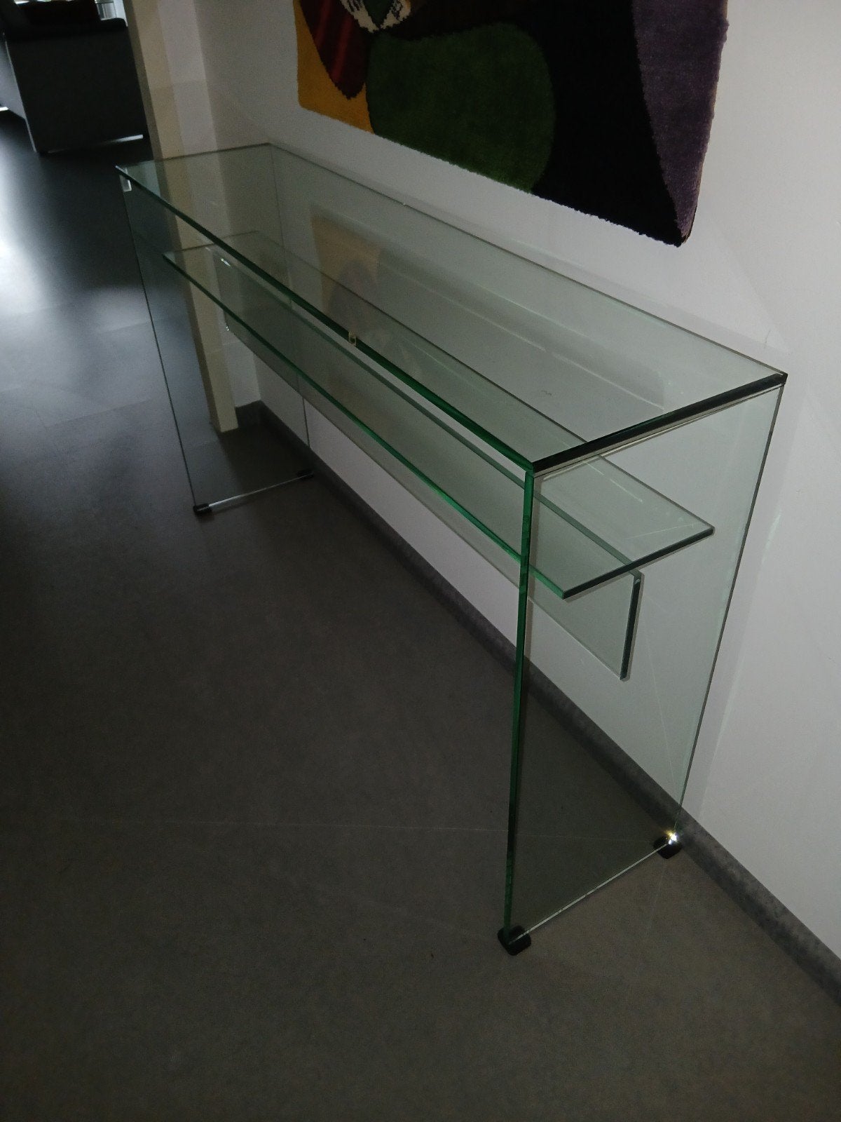 Glazen SIDETABLE / puntgaaf!, Huis en Inrichting, Ophalen, 100 tot 150 cm, Modern, Glas