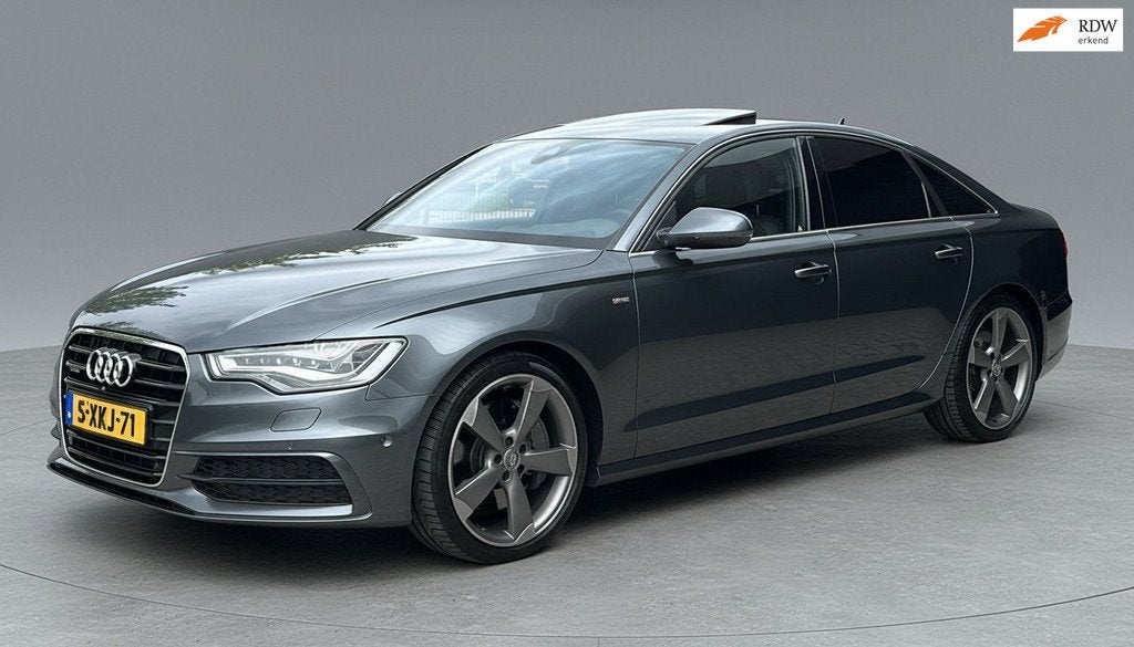 Audi A6 Limousine 3.0 TFSI quattro S-Line Plus|B&O 3D|Schuif, Auto's, Automaat, Euro 5, Gebruikt, Zwart