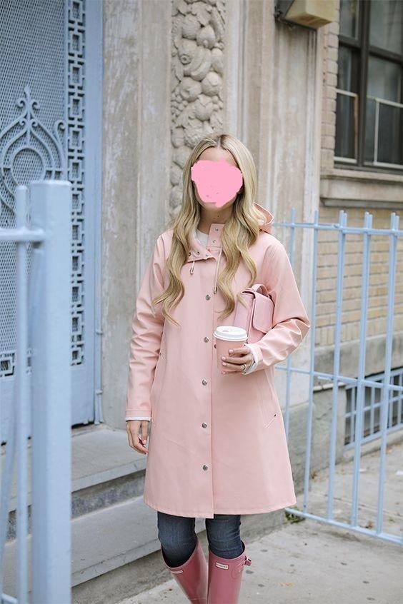 Stijlvolle rubberen A-lijn regenjas van Stutterheim S NIEUW, STUTTERHEIM, Nieuw, Ophalen of Verzenden, Roze