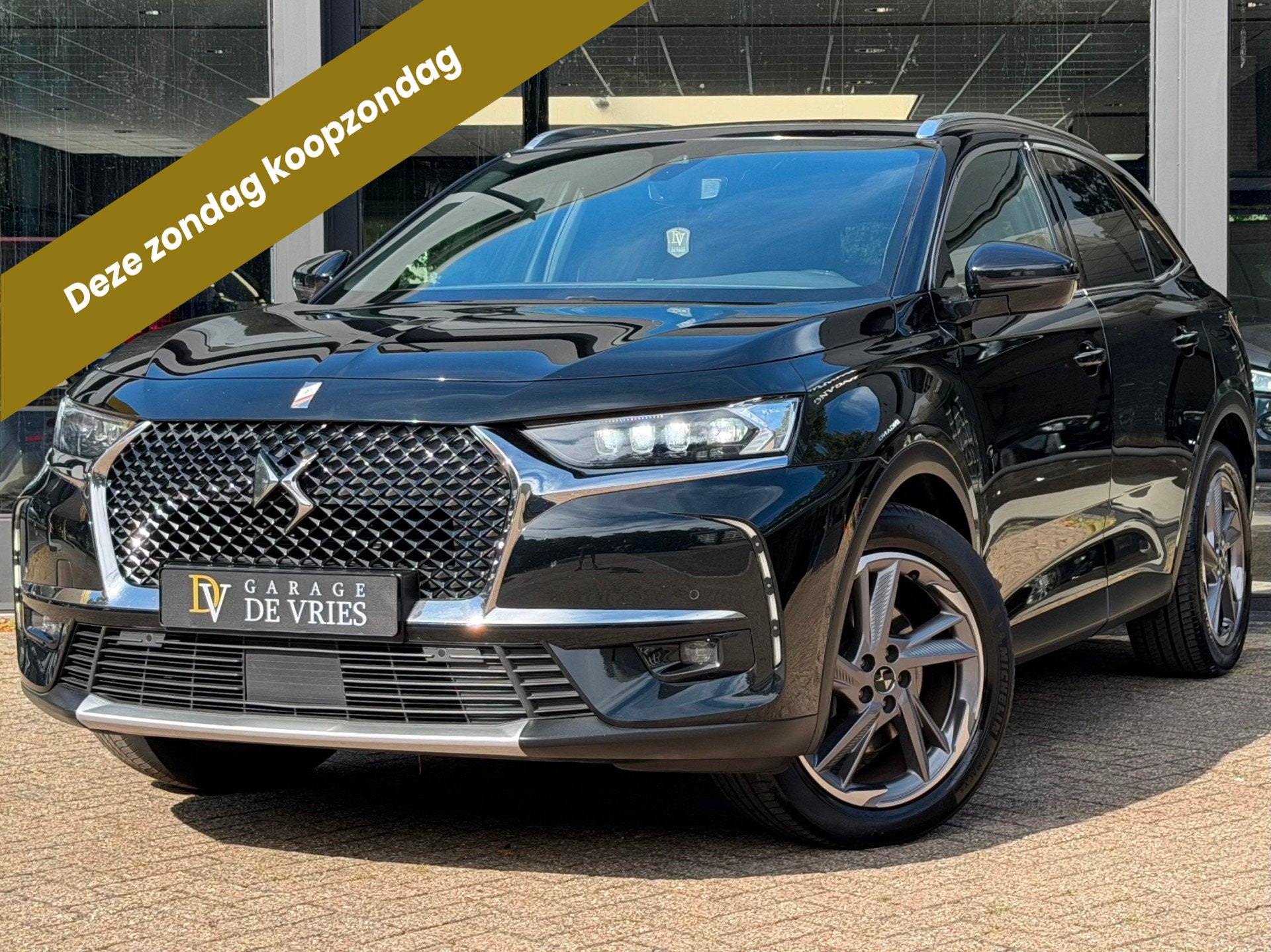 DS 7 E-Tense 225 Rivoli ACC Drive Assist Memory Winter Pack, Auto's, Dealer onderhouden, Zwart, 4 cilinders, Zwart