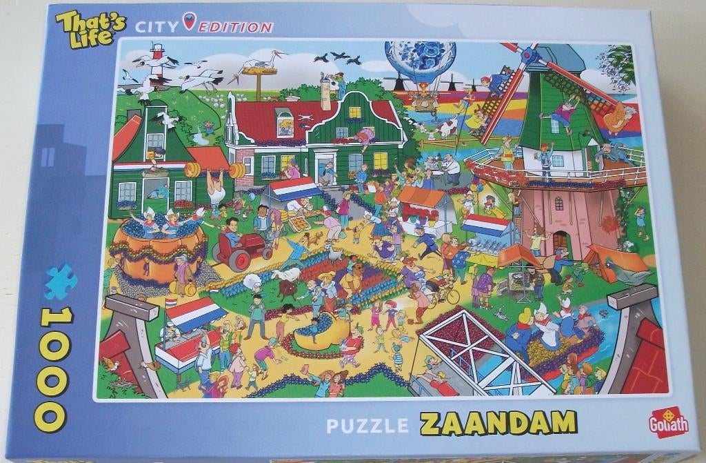 Puzzel *** ZAANDAM *** 1000 stukjes City Edition, Ophalen of Verzenden, 500 t/m 1500 stukjes, Zo goed als nieuw, Legpuzzel
