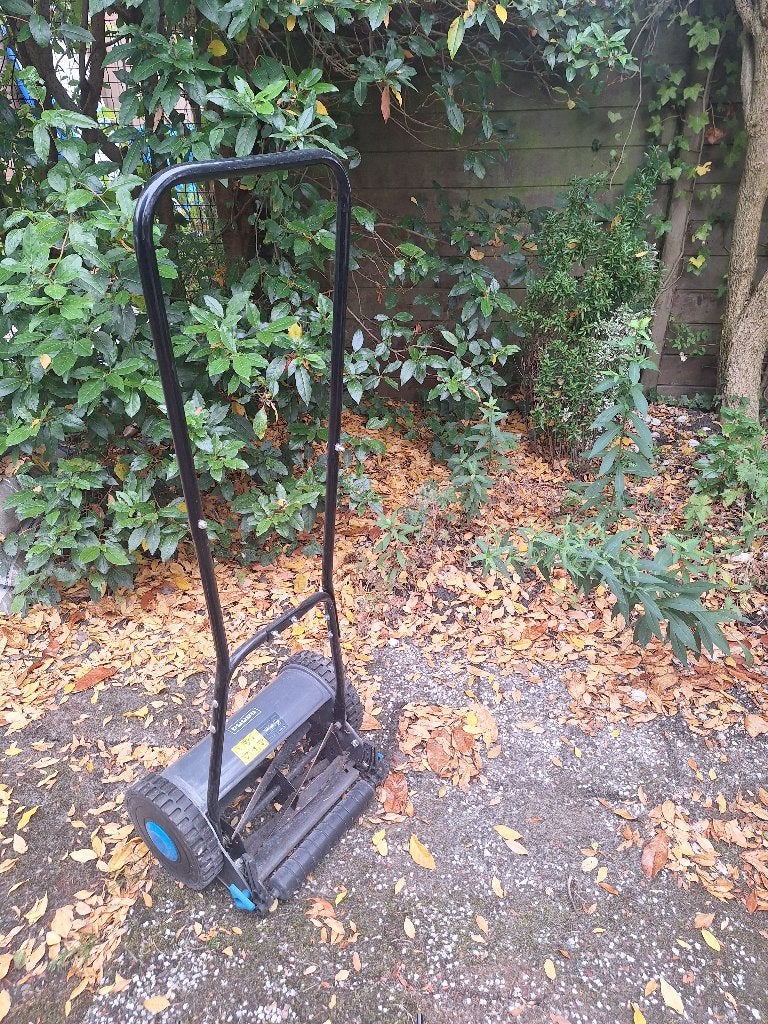 Hand grasmaaier, Ophalen, Gebruikt, Handgrasmaaier, Opvangzak