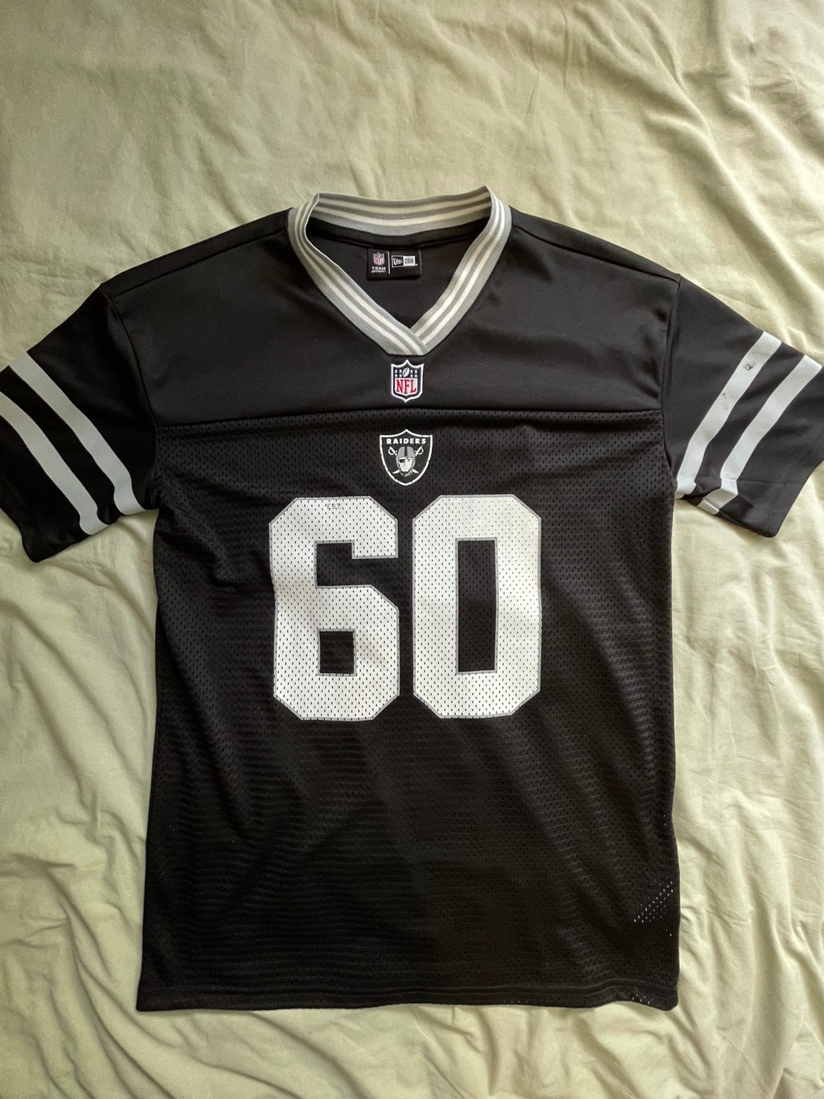 New Era zwarte Raiders Jersey, Ophalen of Verzenden, Gedragen, Maat 46 (S) of kleiner, Zwart