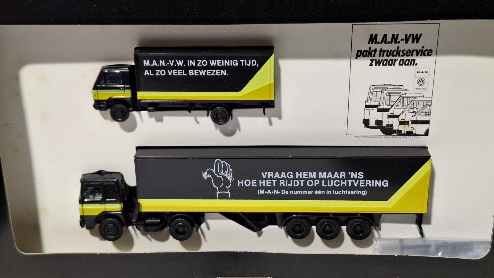 M.A.N.  antiek setje h0  Herpa, Ophalen of Verzenden, Zo goed als nieuw, Bus of Vrachtwagen, Herpa