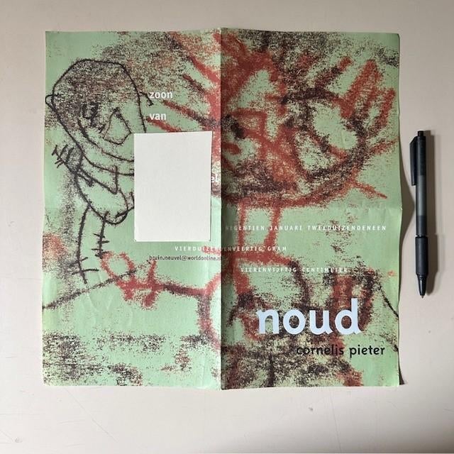 Geboortekaartje Noud 19-1-2001, soort van servet, Verzamelen, Geboortekaartjes en Visitekaartjes, Ophalen of Verzenden, 2000 tot heden