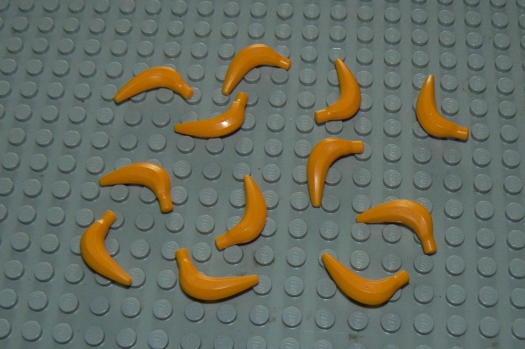 L1318 Bananen bright light orange 12 st., Ophalen of Verzenden, Nieuw, Losse stenen, Lego
