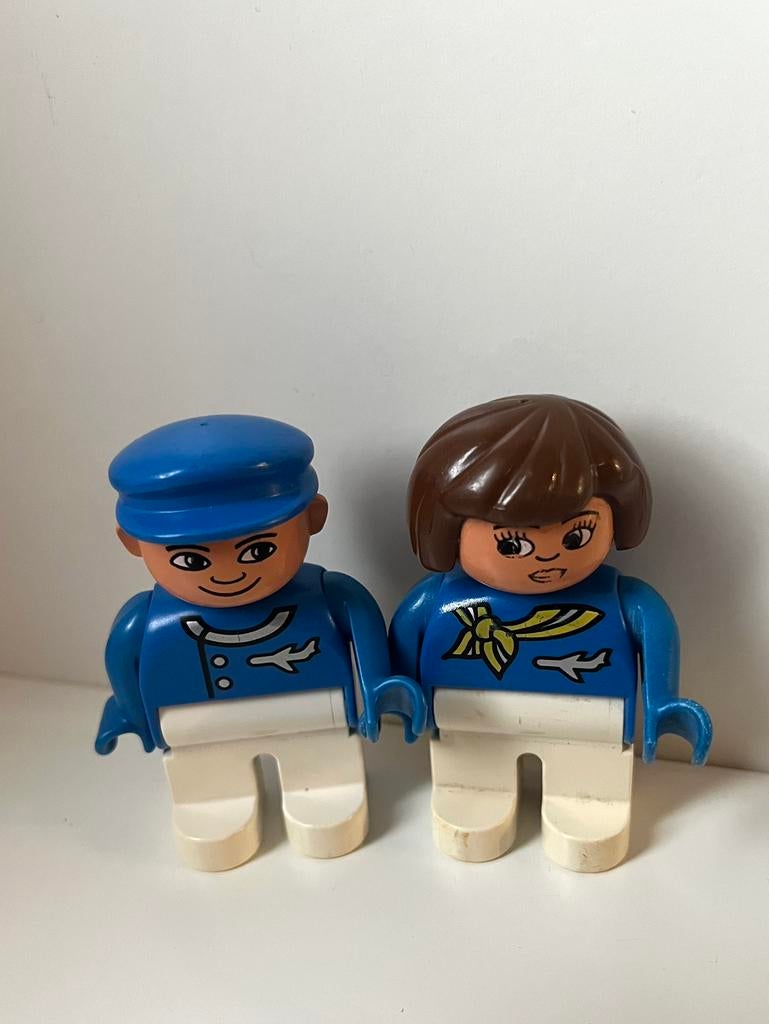Lego Duplo / Poppetjes / Set van 2/  Piloten Set, Ophalen of Verzenden, Gebruikt, Duplo
