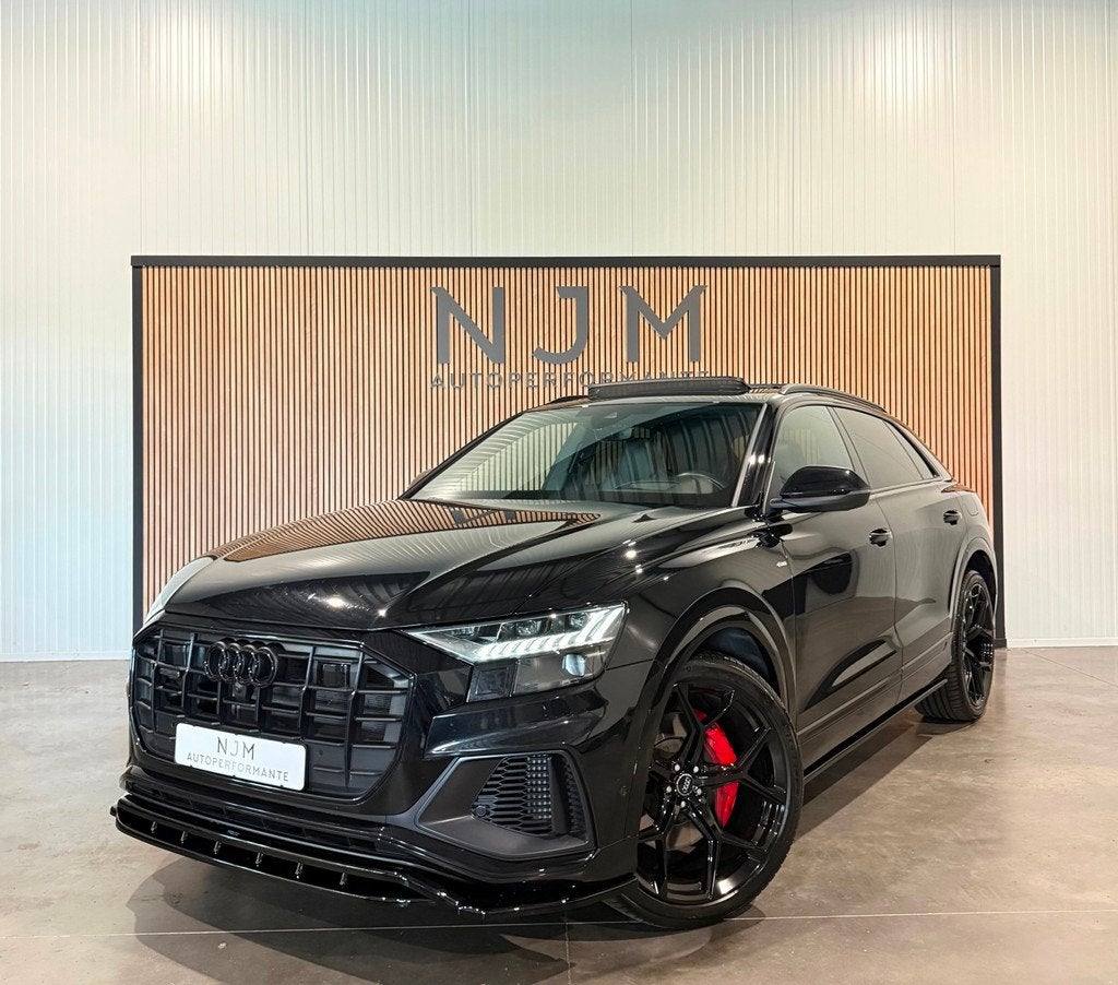 Audi Q8 60 TFSIe quattro S-Line|Pano|Trekhaak|VOL, Auto's, Audi, 14 kWh, Gebruikt, 2995 cc, 462 pk
