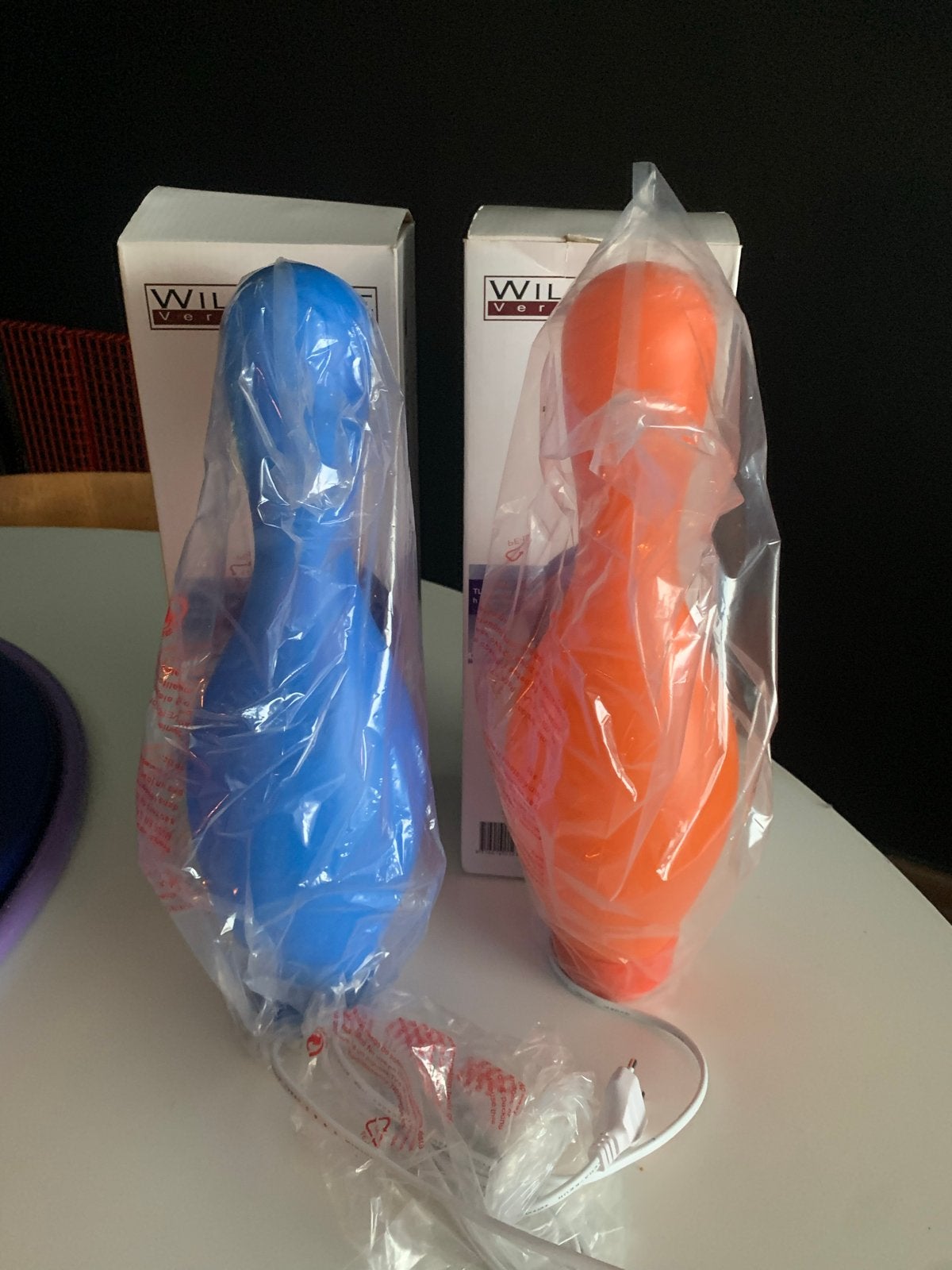 Willemse Bowling Pin Lampen - Blauw & Oranje nieuw in doos, Ophalen of Verzenden, Nieuw, Overige typen