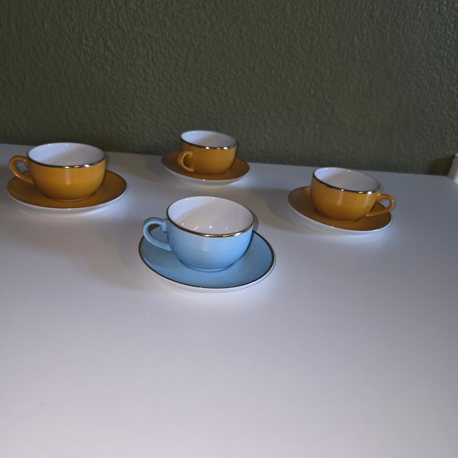 Mid-century Bavaria servies set Plankenhammer – Turquoise, G, Ophalen of Verzenden
