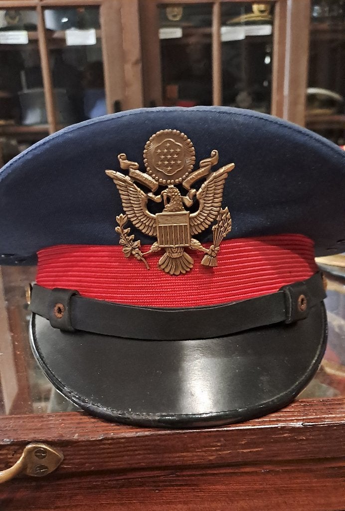 Amerikaanse militaire pet met embleem, Verzamelen, Ophalen of Verzenden, Landmacht, Amerika, Helm of Baret