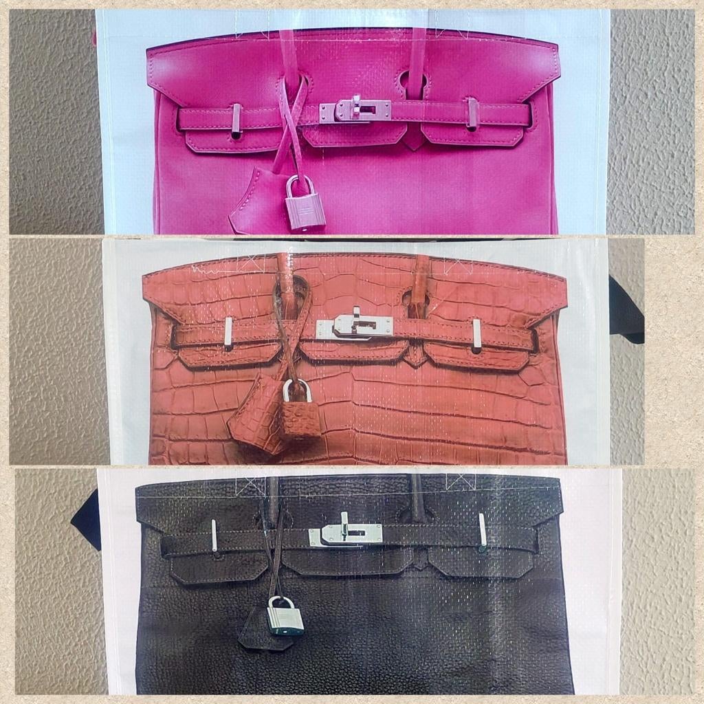 Luxe "Birkin Style" Shoppers – Keuze uit 4 prints – NIEUW, Ophalen of Verzenden, Nieuw, Bruin, Handtas