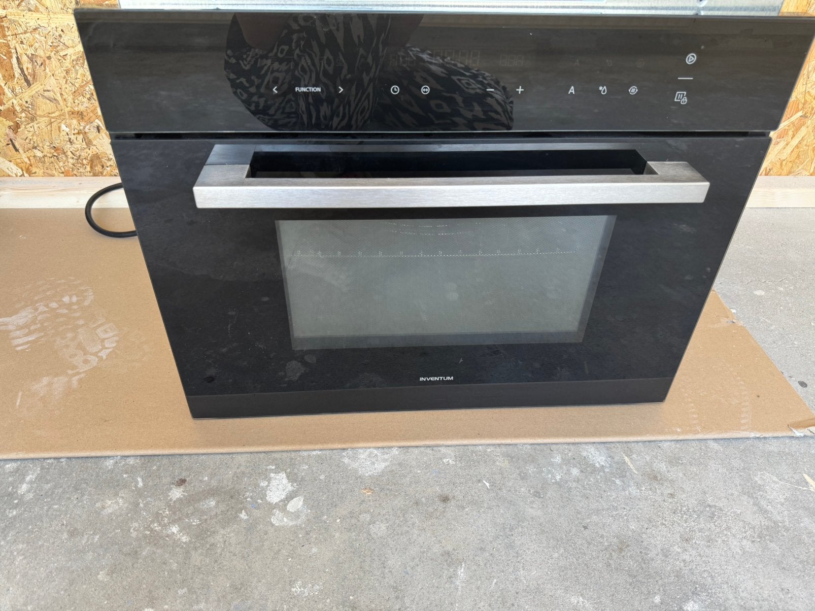 Inventum Inbouw Combi-oven met Magnetronfunctie, Ophalen, 45 tot 50 cm, Hete lucht, Inbouw