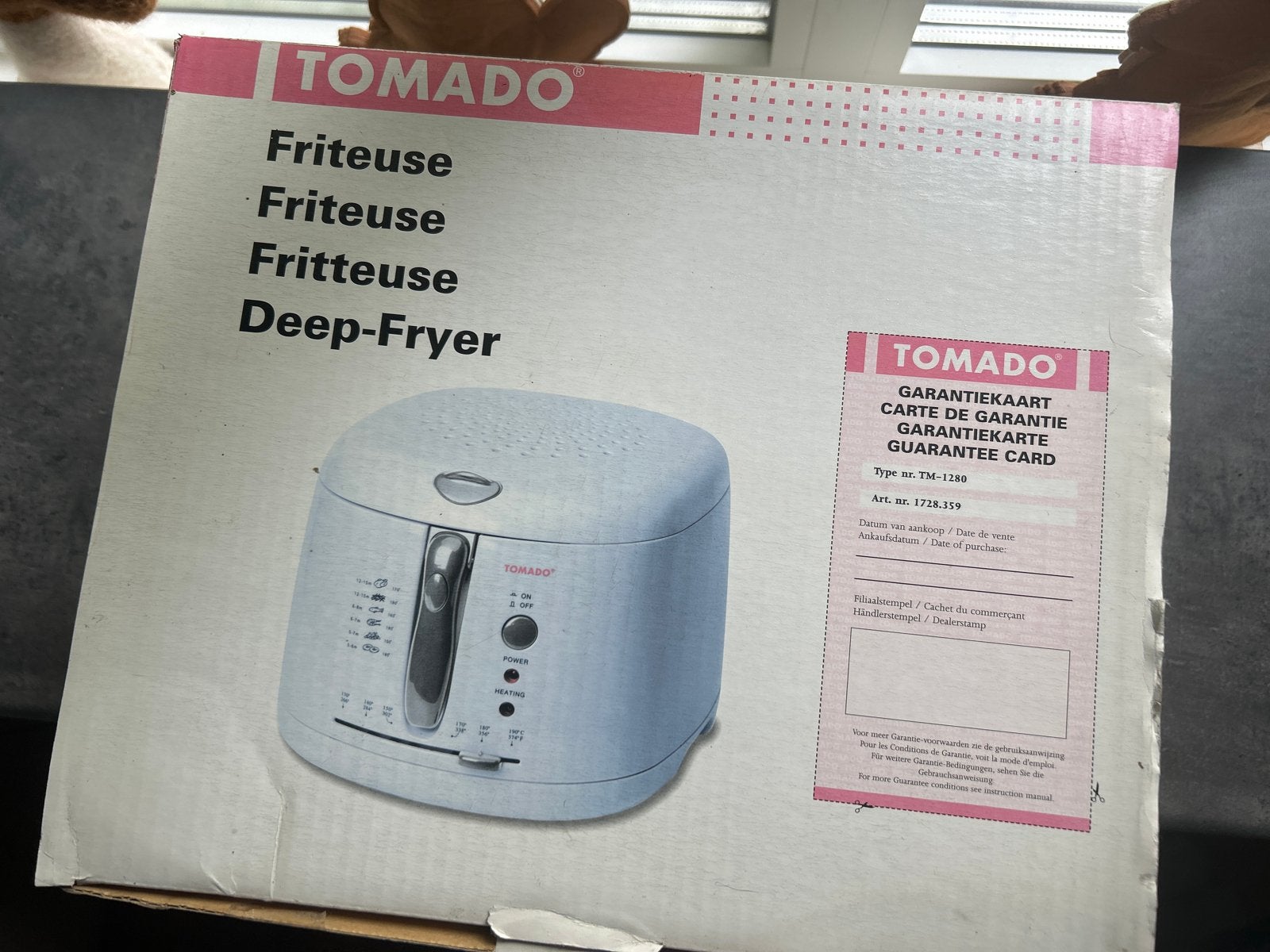 Nieuwe Tomado Friteuse / Deep-Fryer - Nog in doos!, Witgoed en Apparatuur, Ophalen, Nieuw