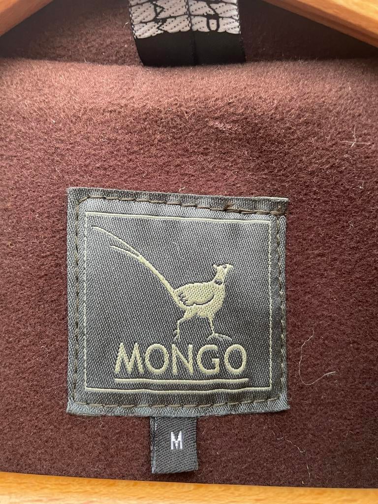 Lange Mongo jas + hoed, maat M, zo goed als nieuw, Ophalen of Verzenden, Zo goed als nieuw, Maat 48/50 (M), Bruin