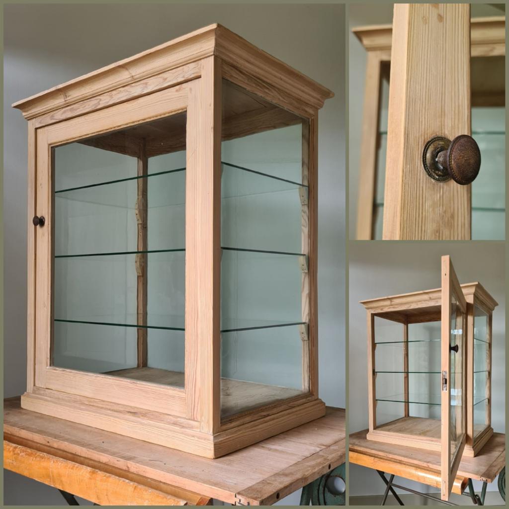 Oude toonbankvitrine, bakkersvitrine, vitrinekast, vitrine, Ophalen, Antiek vintage, Minder dan 100 cm, 50 tot 75 cm