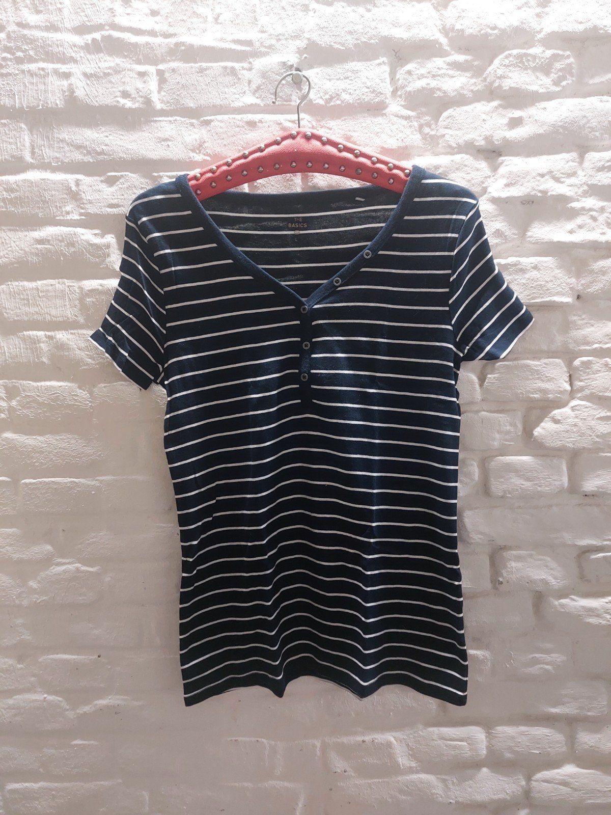 C&A Gestreepte T-shirt met Korte Mouwen Maat L, Kleding | Heren, T-shirts, Maat 52/54 (L), Verzenden, Zwart, C&A