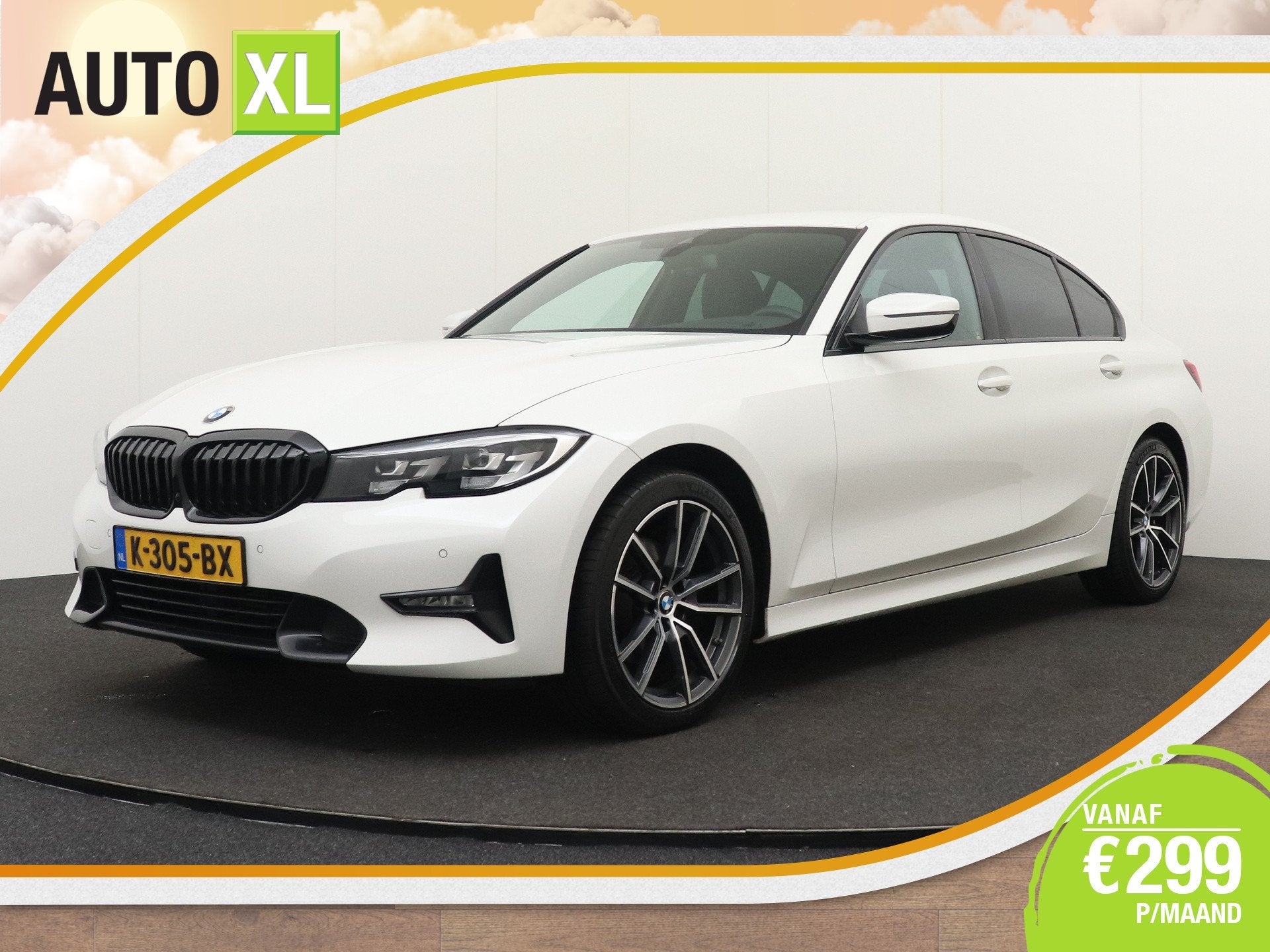 BMW 3-serie 320i M-Sport Shadow Line M-Sportstoelen Stoelver, Auto's, Automaat, Achterwielaandrijving, Gebruikt, 4 cilinders
