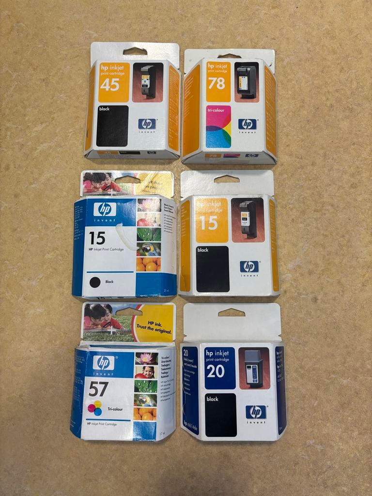 Diverse originele HP inkt cartridges - Nieuw in verpakking, Ophalen of Verzenden, Nieuw, Cartridge
