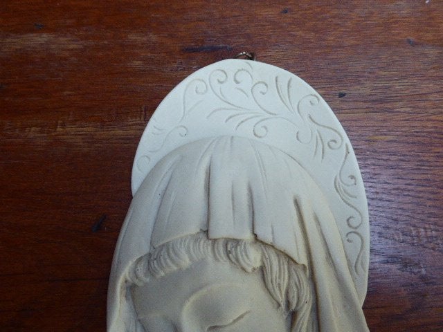Vintage wanddecoratie Maria van polystone, Ophalen of Verzenden