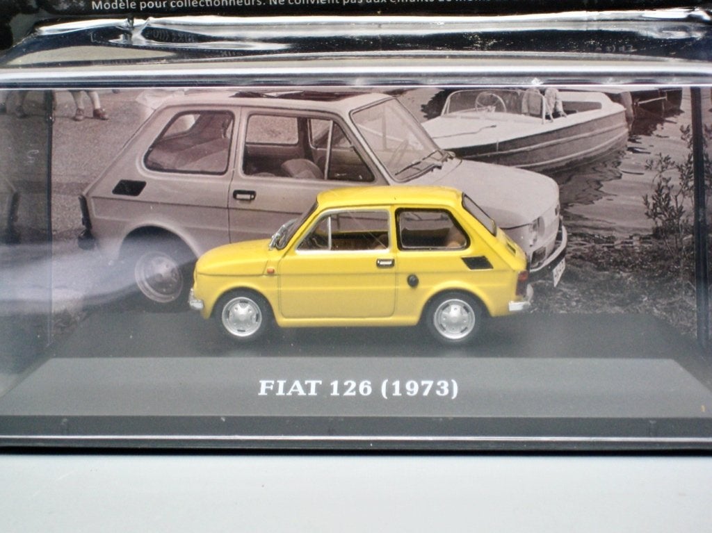 Fiat 126 1973 Altaya micro cars 1:43, Ophalen of Verzenden, Nieuw, Auto, Overige merken