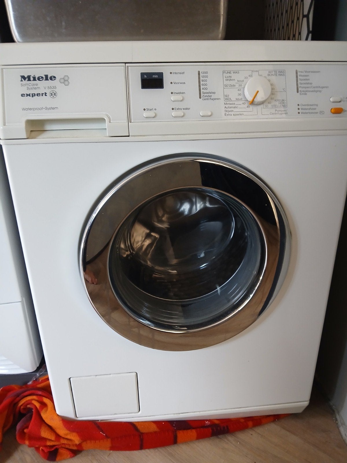 Miele SoftCare System V 5535 Expert Wasmachine, Witgoed en Apparatuur, Wasmachines, Gebruikt, Voorlader, 6 tot 8 kg, 85 tot 90 cm