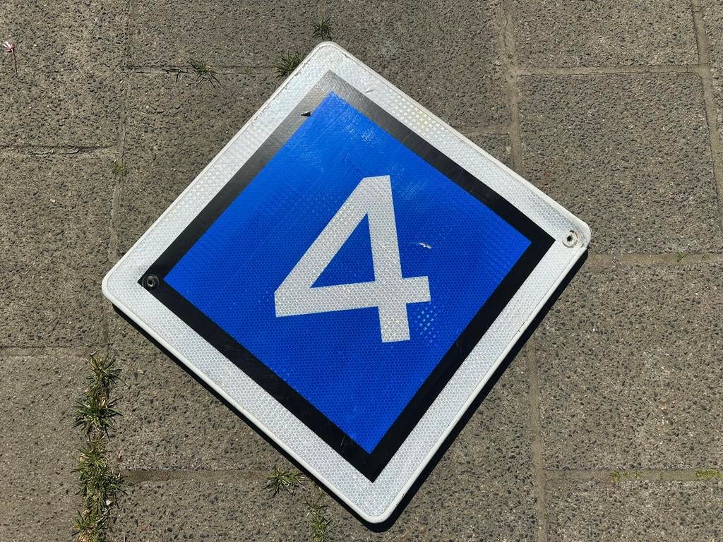Ns Treinlengte bord, Verzamelen, Spoorwegen en Tramwegen, Ophalen, Gebruikt, Trein, Overige typen