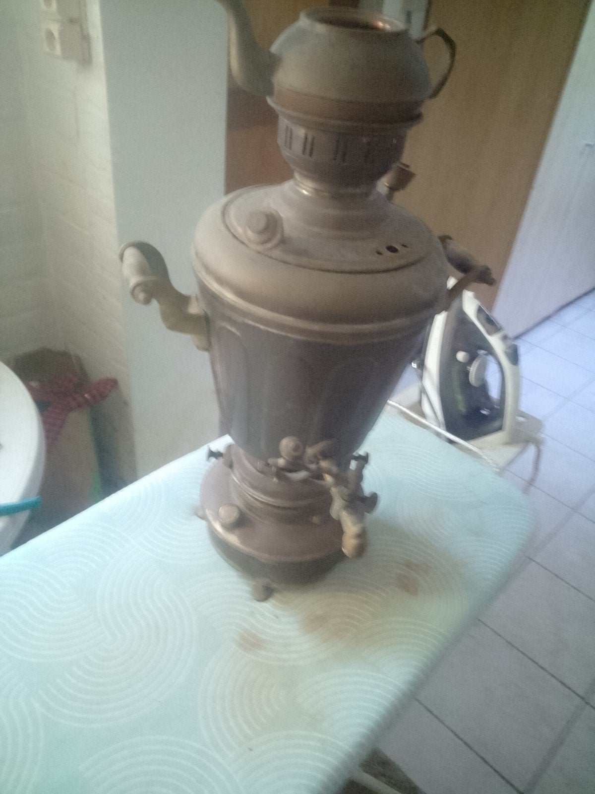 Authentieke Koperen Samovar, Ophalen, Koper