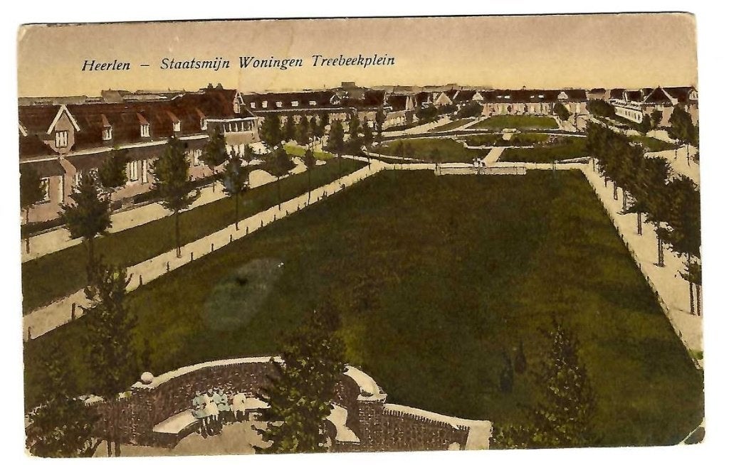 Heerlen - Staatsmijn Woningen Treebeekplein, Verzenden, 1920 tot 1940, Gelopen, Limburg