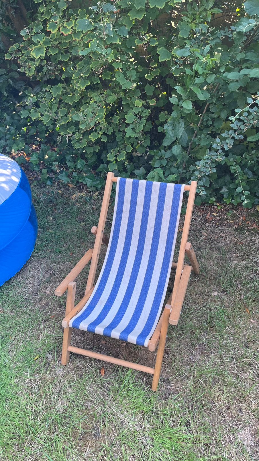 Houten strandstoel of tuinstoel voor kinderen, Ophalen, Zo goed als nieuw, Hout