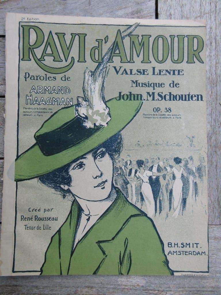 CHROMOLITHO anno 1920-1923, Gebruikt, Papier/karton, Ophalen of Verzenden, 26 cm