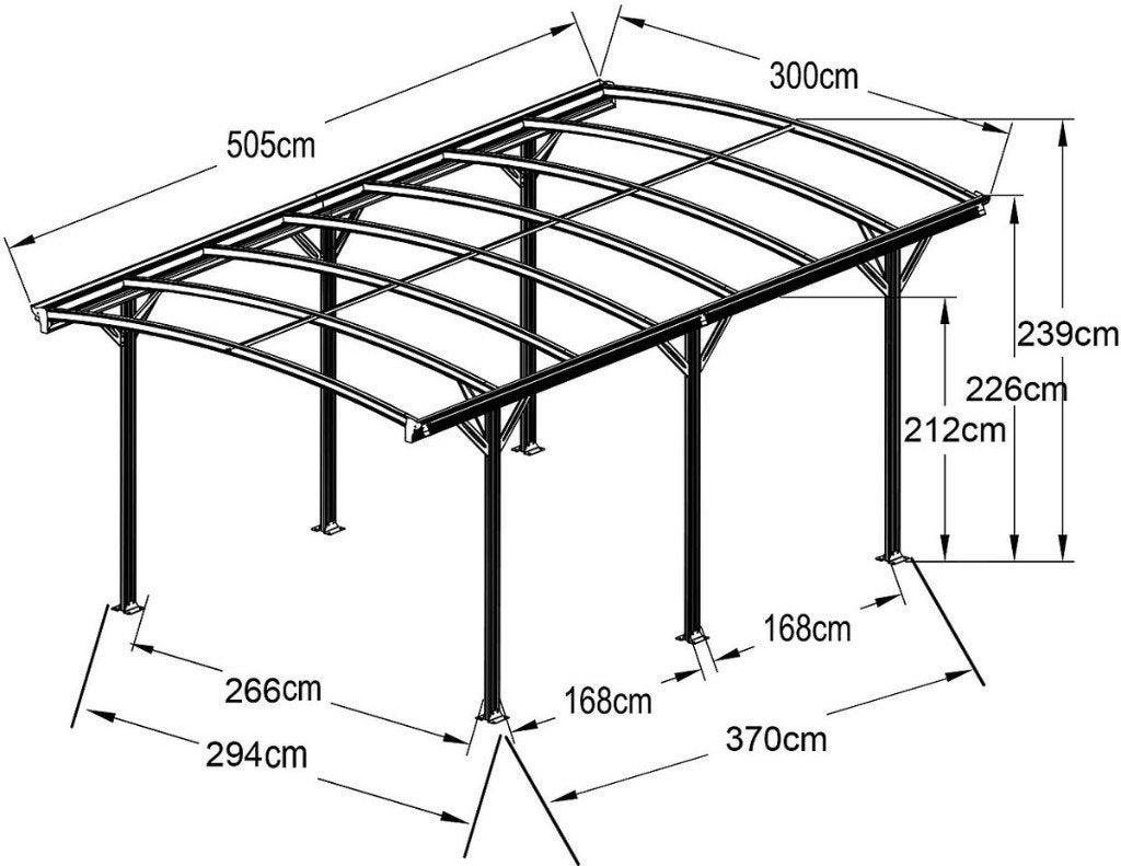 Nieuw carport 5.00 x 3.00 in verpakking, Ophalen, Nieuw, Carport