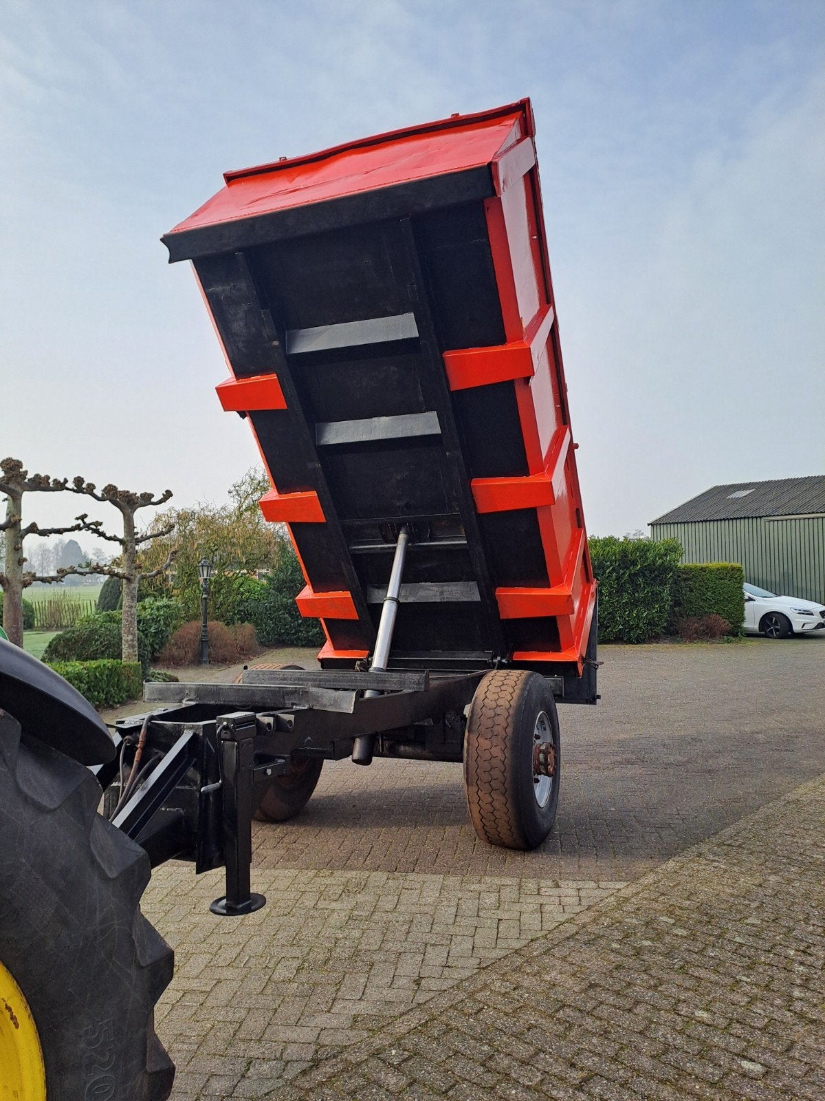 kipper, kieper, dumper, zanddumper, transportwagen, Ophalen, Glastuinbouw, Transport