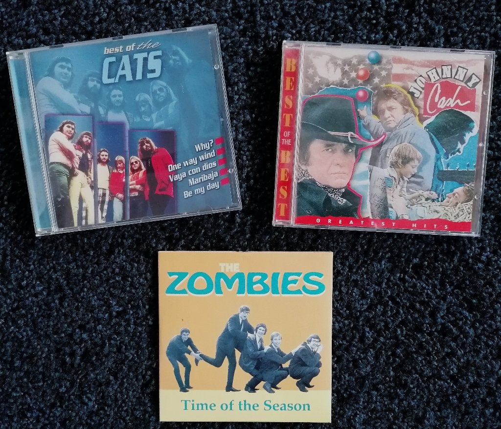 Verzamel cd's - Johnny Cash/The Cats; cd single -The Zombies, Gebruikt, Album, Verzenden, Pop