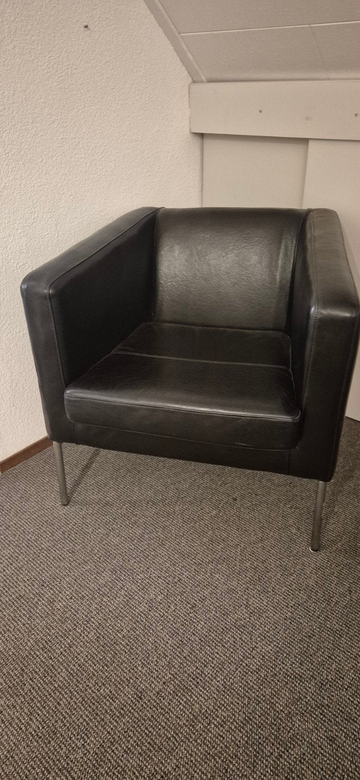 Klappsta Vintage 90 Fauteuil Leer, Huis en Inrichting, Ophalen of Verzenden, Leer, Modern