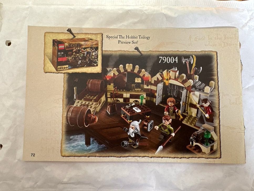 LEGO The Hobbit 79001 instructies (Geen blokjes), Ophalen of Verzenden, Gebruikt, Lego