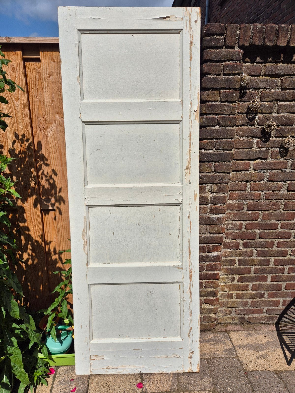 Paneeldeur, stomp, 72x200cm, Ophalen, Gebruikt, Binnendeur, 200 tot 215 cm