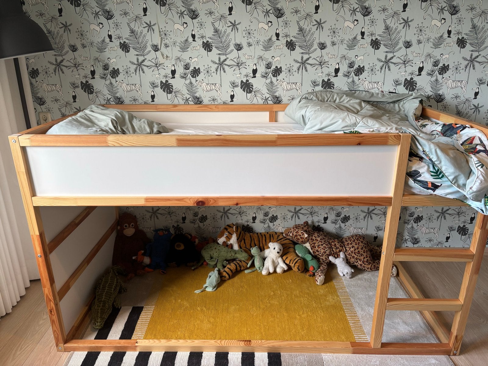 IKEA KURA omkeerbaar bed - Hoogslaper/Laagslaper, Huis en Inrichting, Ophalen, Hoogslaper, Eenpersoons, Minder dan 160 cm