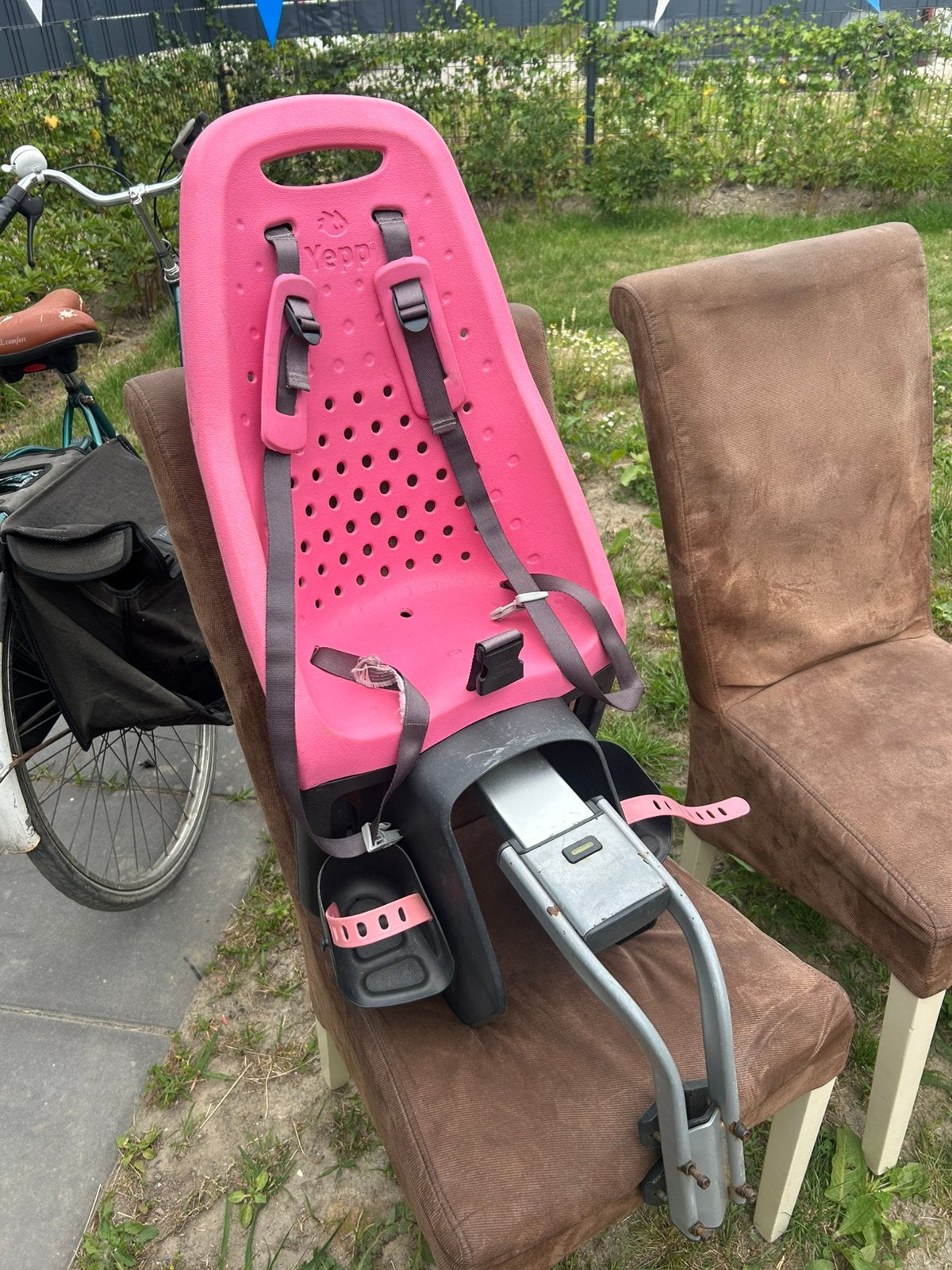 Kinderzitje Yepp, Fietsen en Brommers, Fietsaccessoires | Fietsstoeltjes, Ophalen, Gebruikt