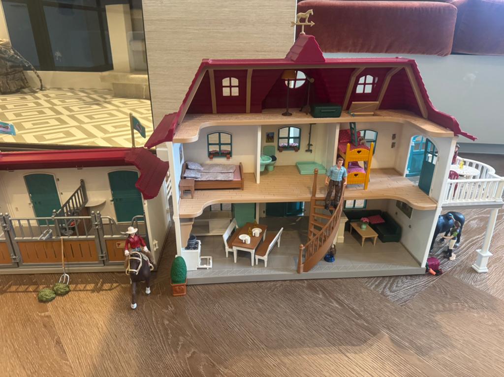 Schleigh paardenhuis met stal, Ophalen, Zo goed als nieuw, Poppenhuis