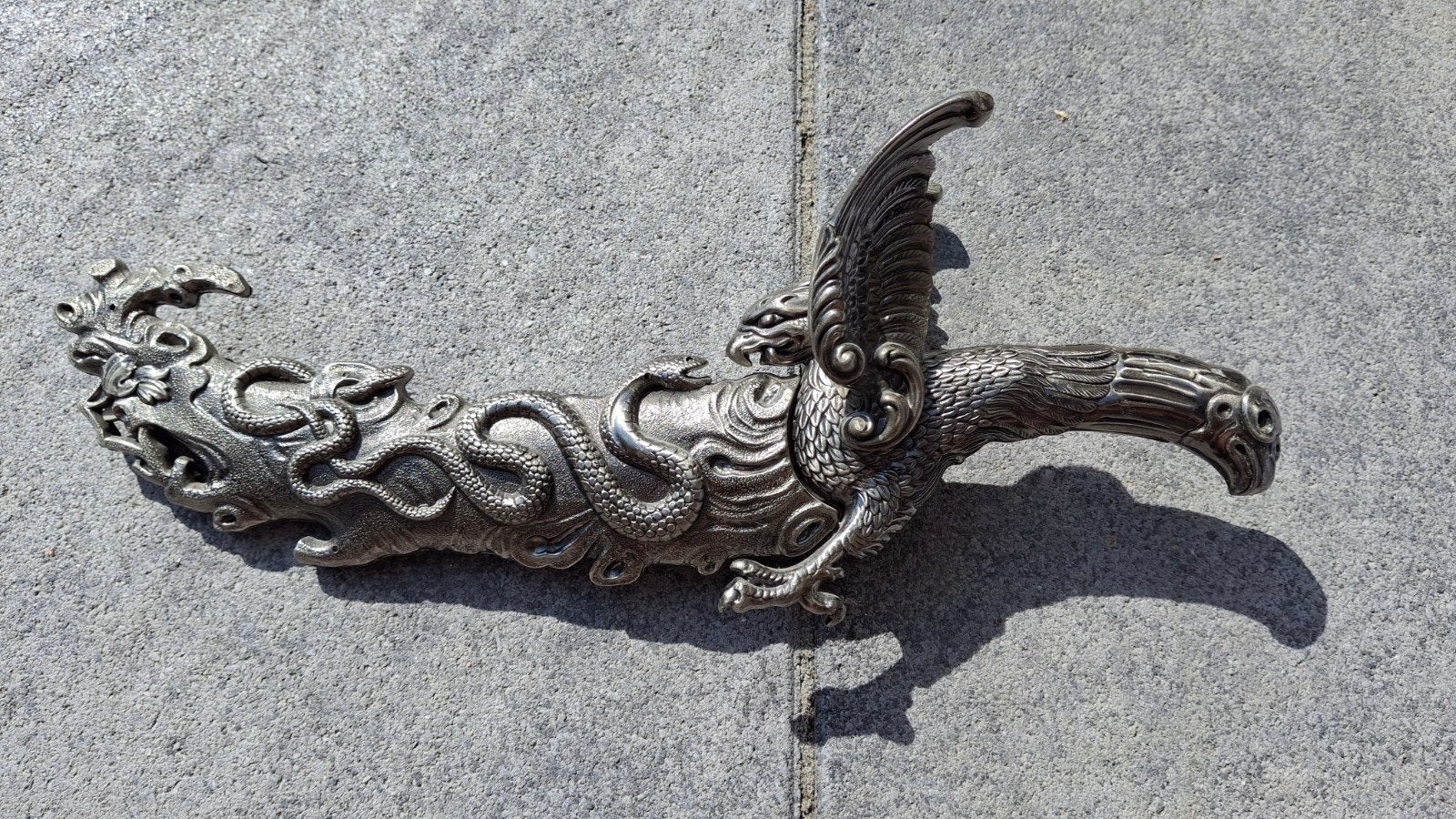 Decoratief mes met draak en adelaar design, Ophalen of Verzenden