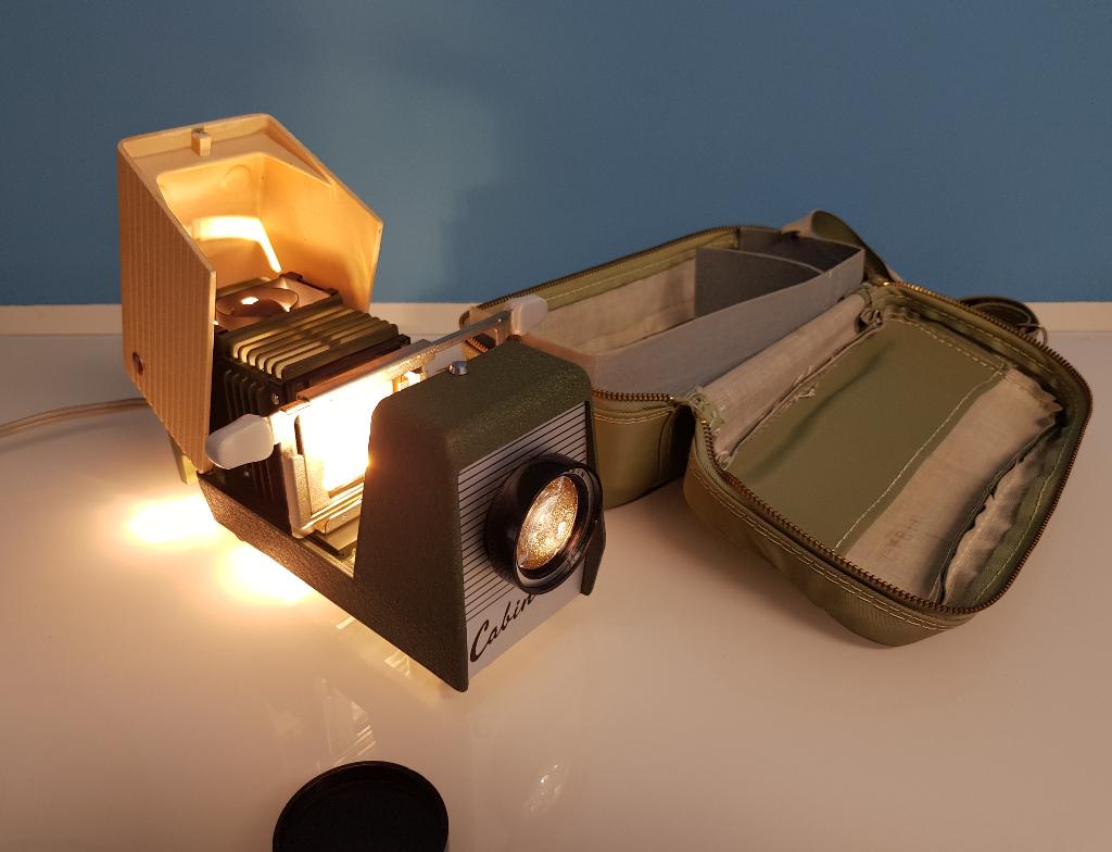 Vintage Cabin diaprojector, Ophalen of Verzenden, Gebruikt