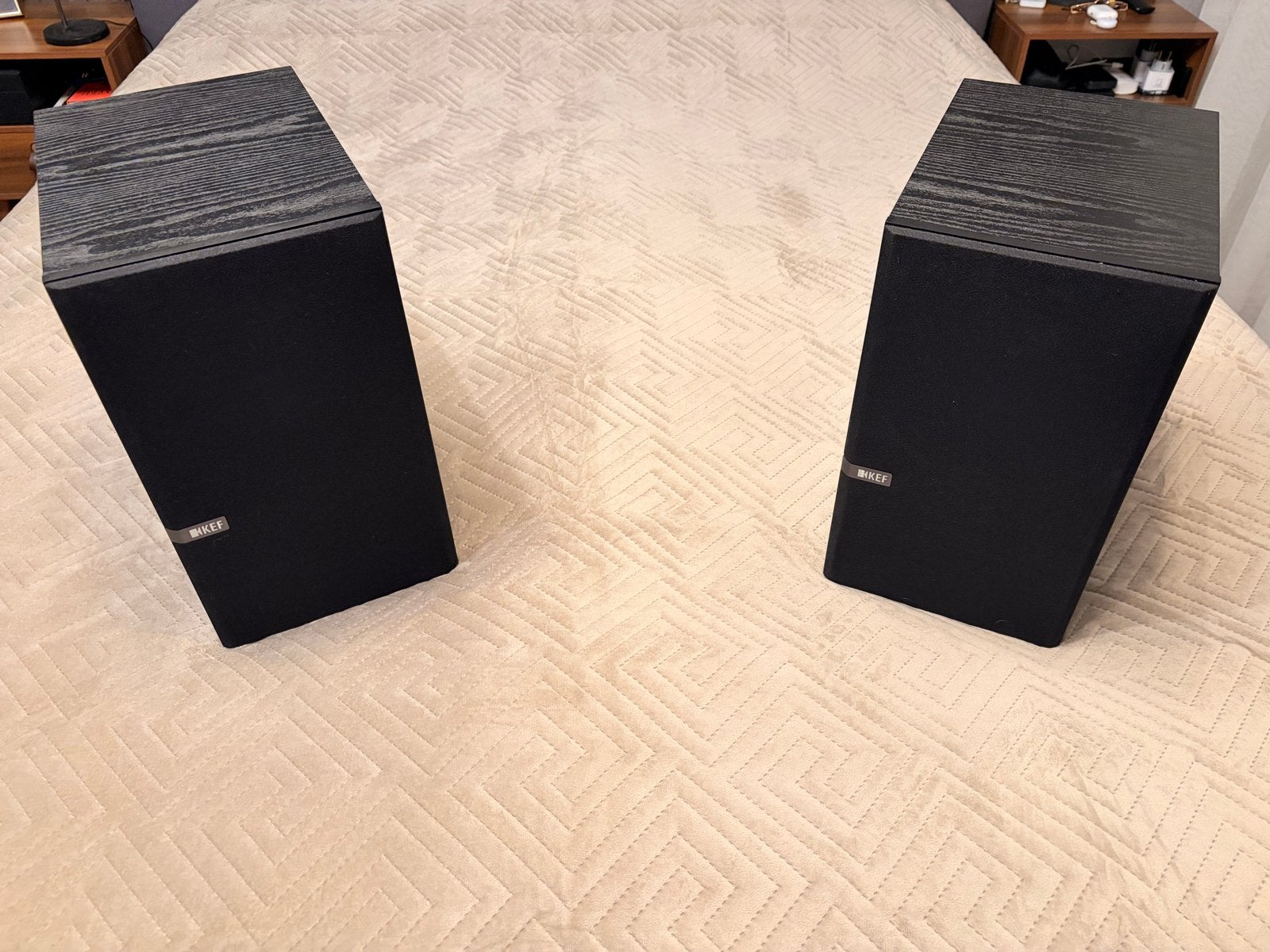 KEF Q300 Boekenplank Luidsprekers - Zwart (Paar), Ophalen of Verzenden, Zo goed als nieuw, 60 tot 120 watt, Basreflex