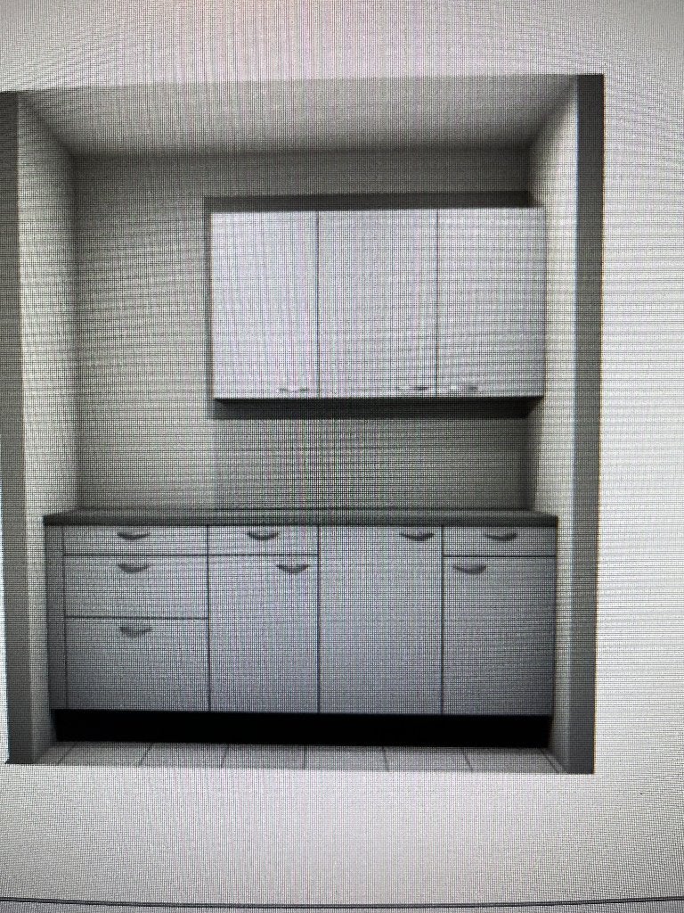 Keuken Elba wit keller nieuw, Ophalen, Wit, Nieuw, Enkelwandige keuken