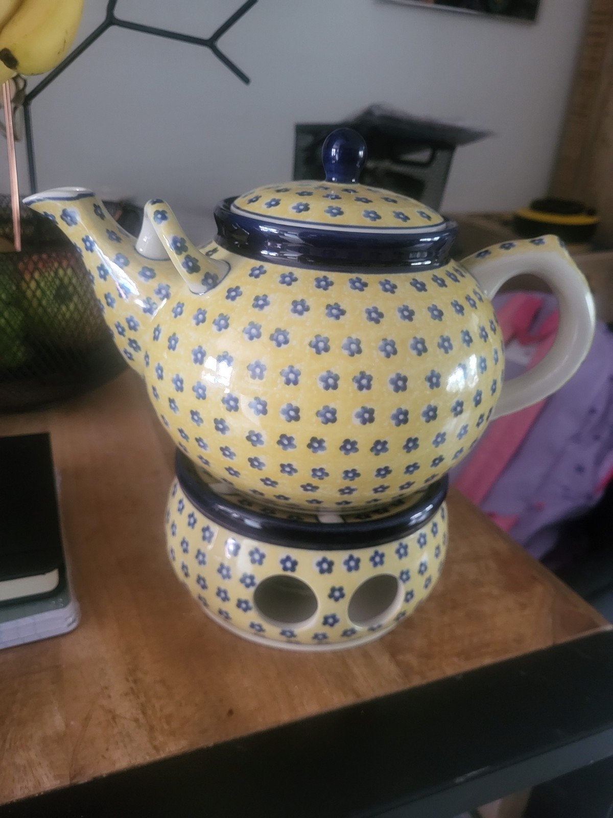 Bunzlau Keramiek Theeset met Warmer - Zo goed als nieuw, Ophalen of Verzenden